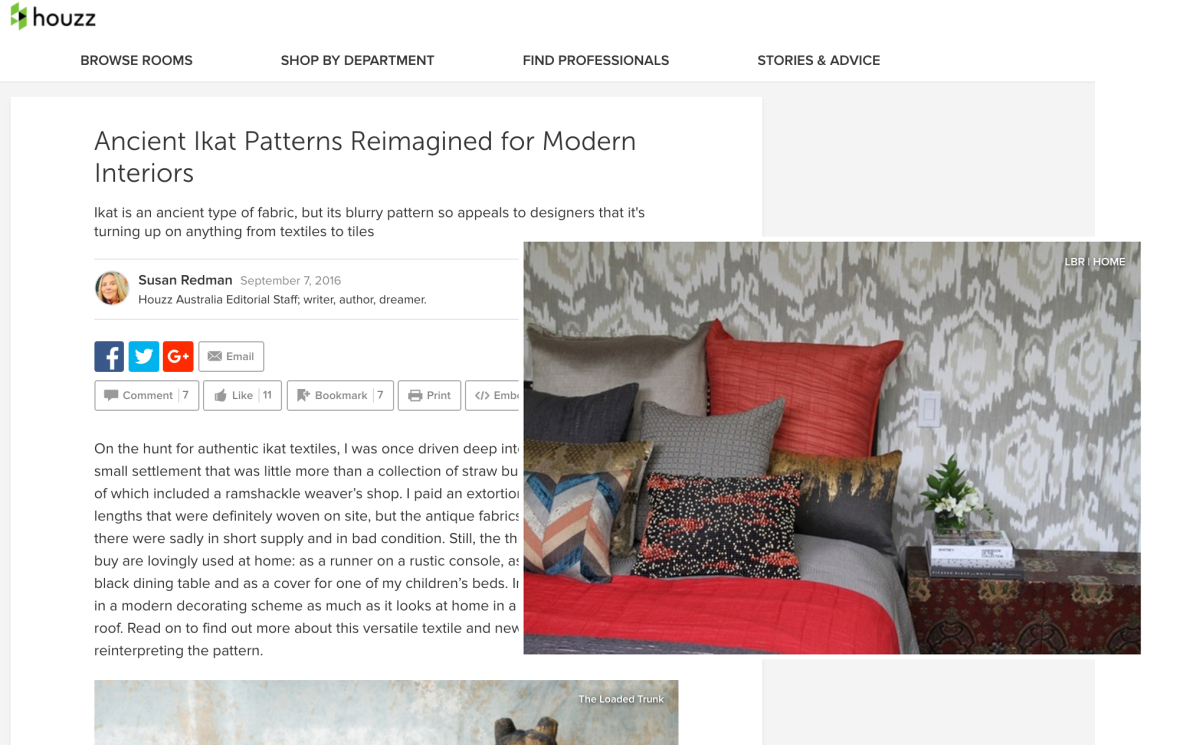 LBR | HOME interior design featured in HOUZZ