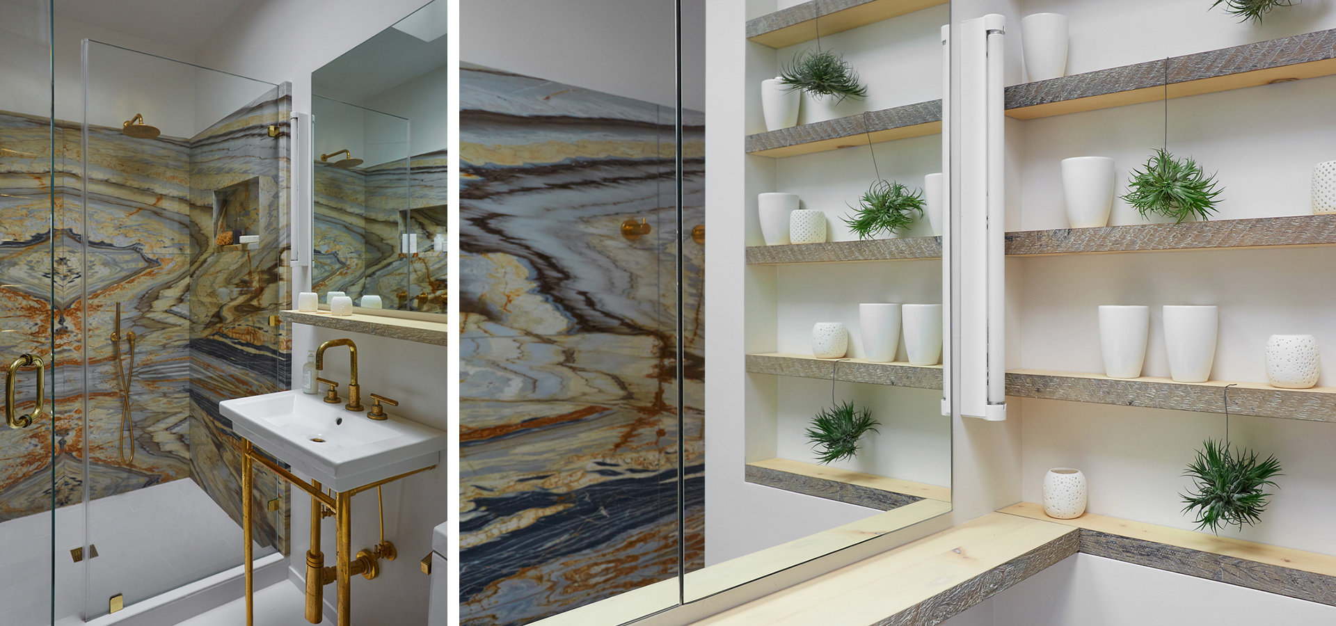 LBR | HOME Matchbook Marble Bathroom