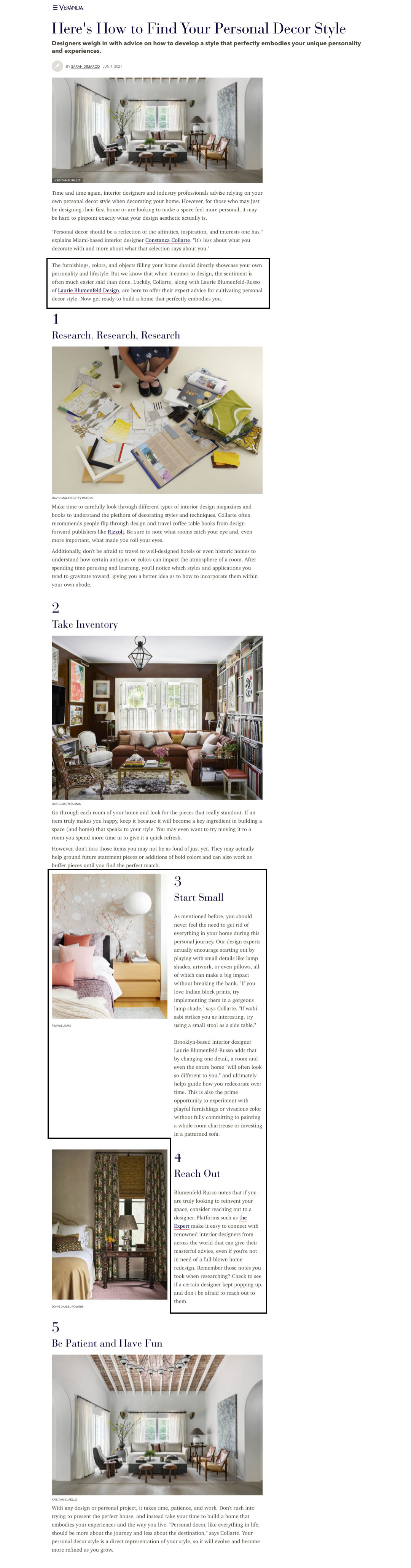 How to Find Your Personal Decor Style on Veranda