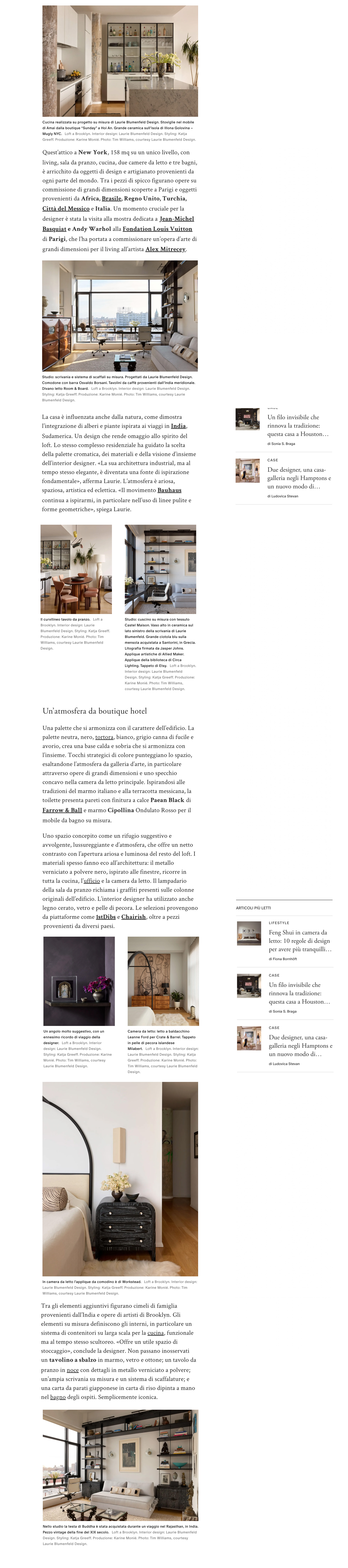 Dentro questo loft a Brooklyn ogni stanza racconta un viaggio della sua interior designer