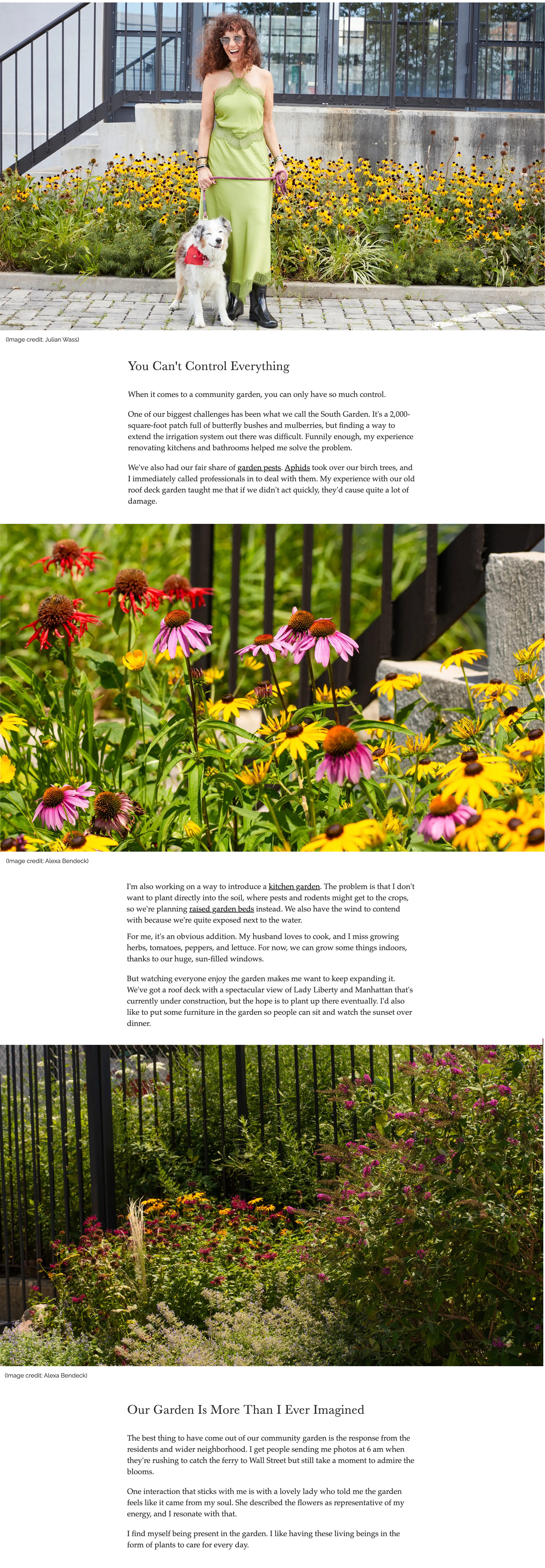 HOMES & GARDENS | Garden Diaries: 'There's Magic in Juxtaposition' ? How Laurie Blumenfeld Transformed a New York City Parking Lot Into a Naturalistic Community Garden